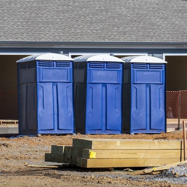 what is the maximum capacity for a single porta potty in Clinton MI